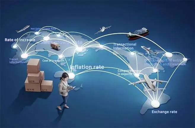 Cross border e-commerce schematic diagram
