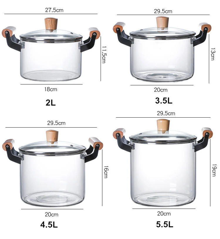 China Supplier Straight Cooking Pot with Wooden Handle, Wholesale OEM Custom