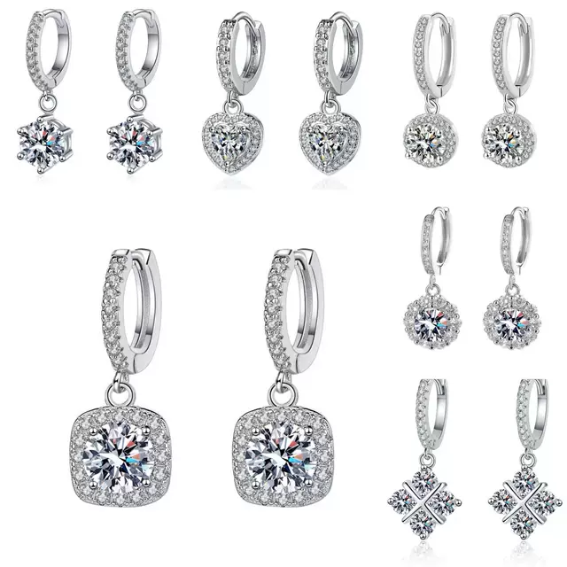 China Wholesale Light Luxury Zircon Drop Earrings Supplier