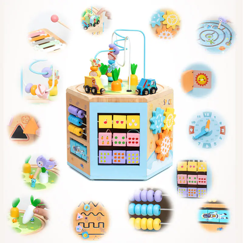 Multi-Functional Baby Wooden Bead Toy China Supplier Wholesale