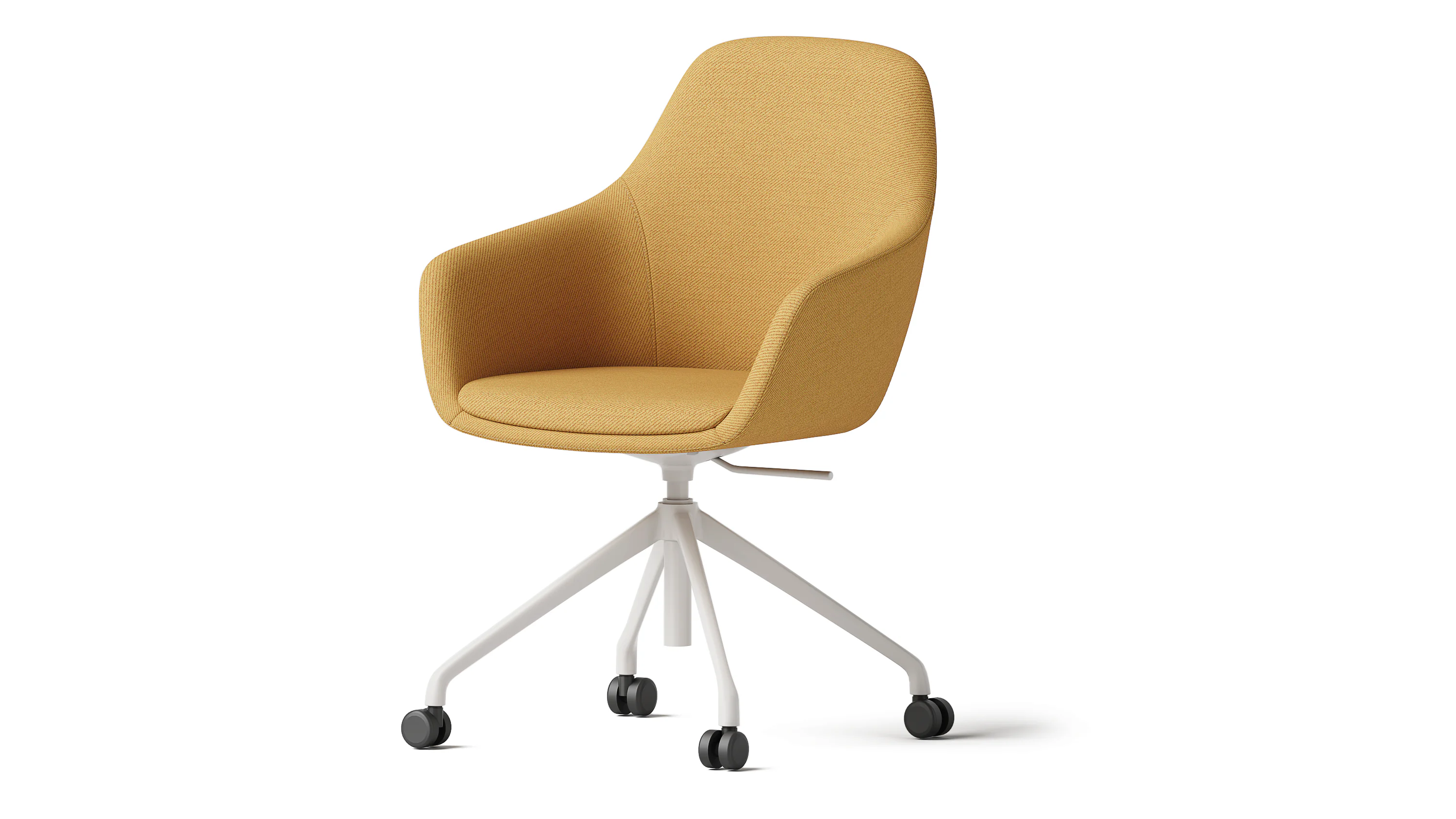 Fabric Rolling Office Chair With Armrest China Wholesale Supplier