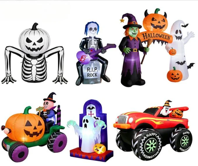 Wholesale Halloween LED Pumpkin Inflatable Arch Party Decor