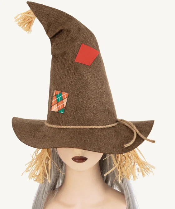 Wholesale Custom Halloween Scarecrow Witch Hat Cosplay Party Costume