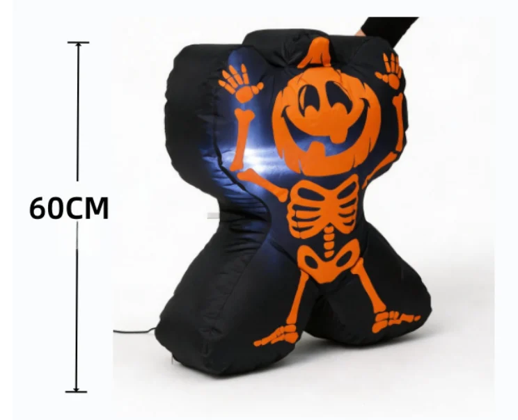 Wholesale 60cm Halloween Skeleton Pumpkin Inflatable Decor