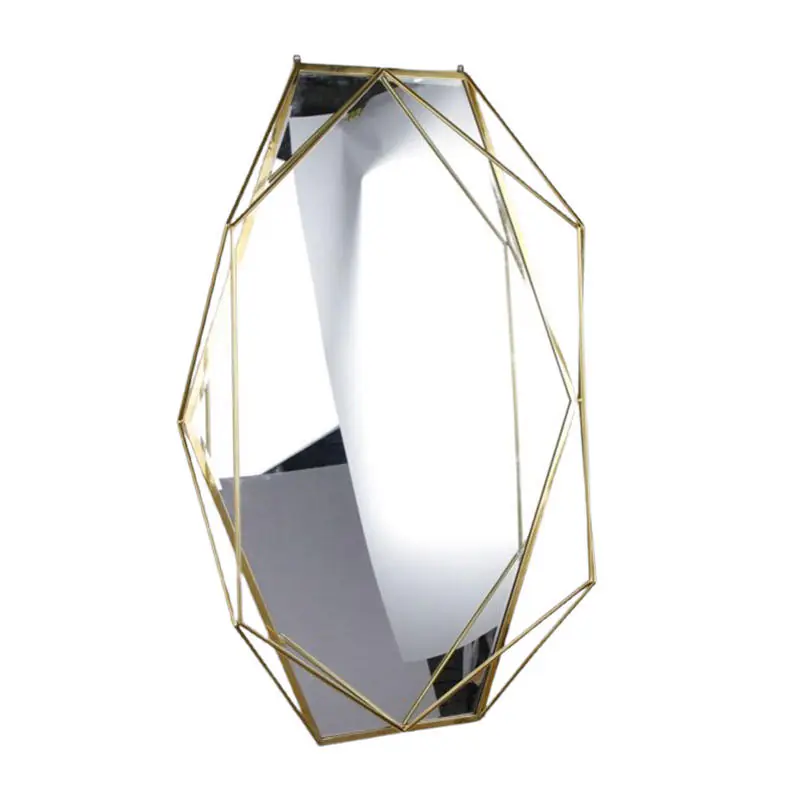 Luxury Stainless Steel Irregular Wall Mirror China Wholesale OEM Factory