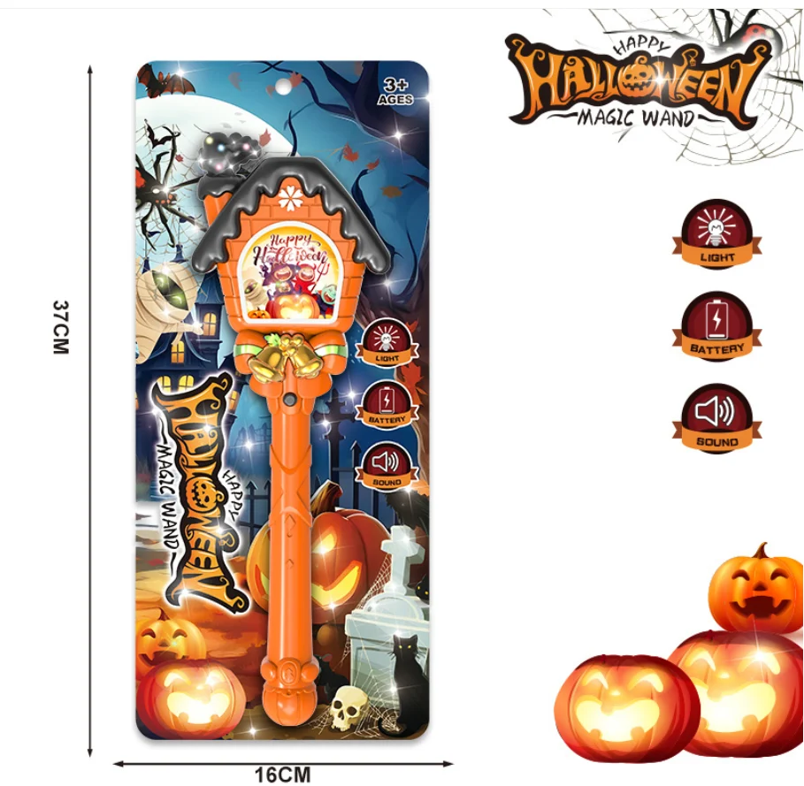 Wholesale Light Sound Magic Wand Kids Halloween Party Toy China Supplier
