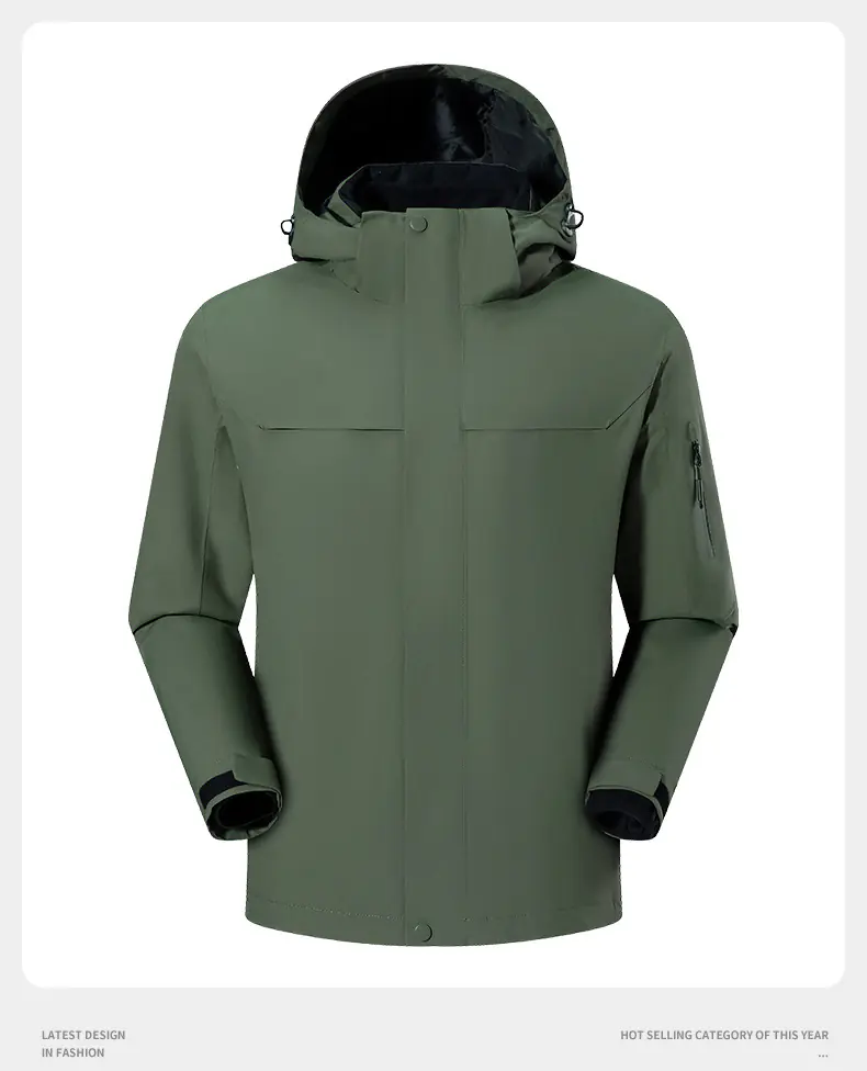 China Factory 3-in-1 Waterproof Hiking Jacket Wholesale for Outdoor