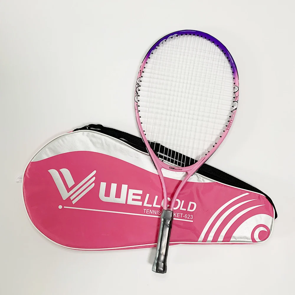 China Wholesale Aluminum Alloy Kids Tennis Racket with Carry Bag