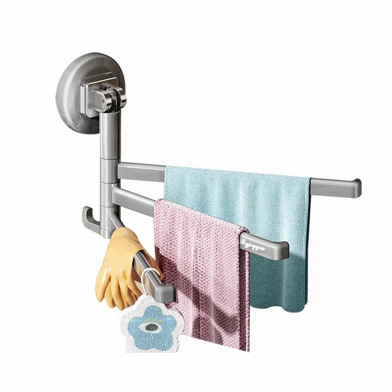 Suction Cup Rotatable Towel Rack
