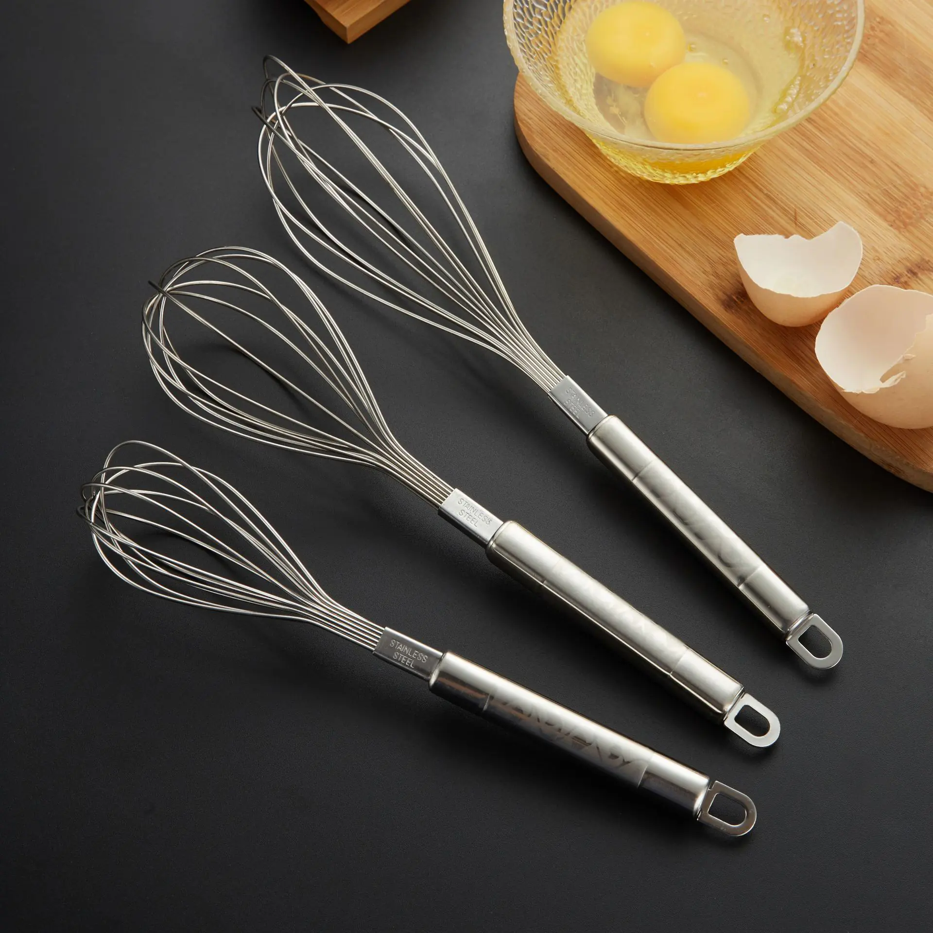 China Factory Multi-Size Stainless Steel Whisk for Baking
