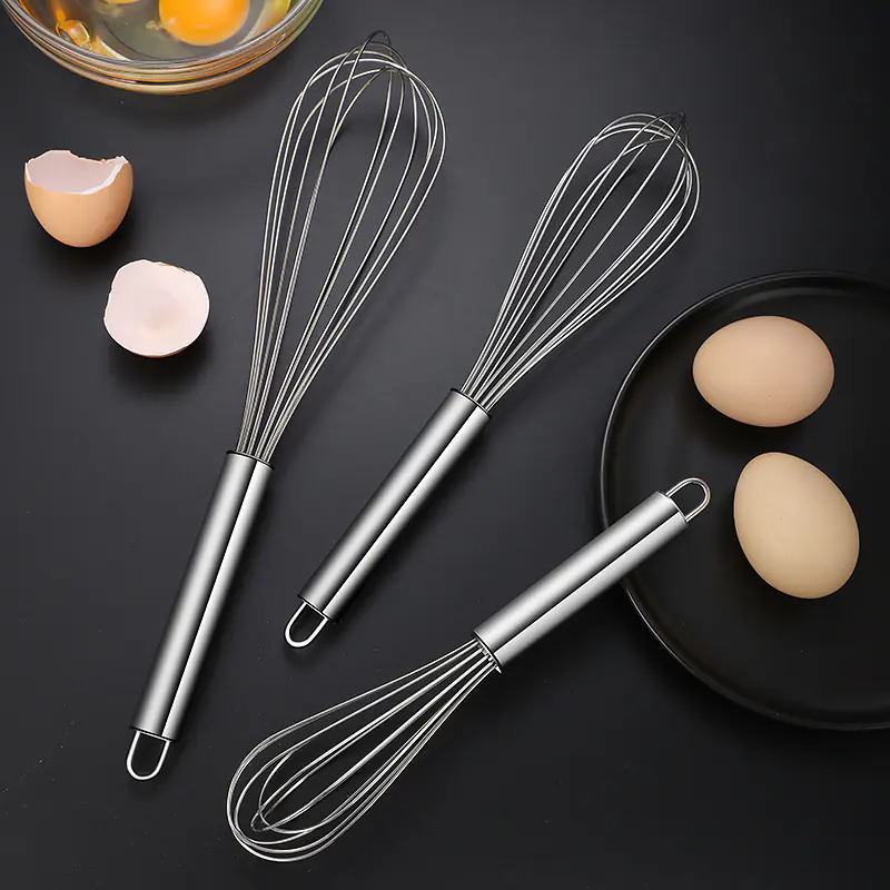 China Kitchenware Manufacturer Manual Stainless Steel Whisk