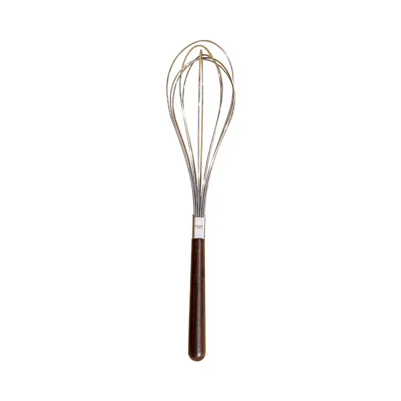 Retro Style Stainless Steel Whisk with Wooden Handle, China