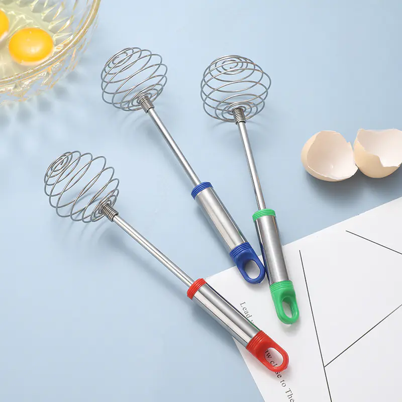 Wholesale Kitchen Mixing Tool: Spring-Type Stainless Steel Whisk