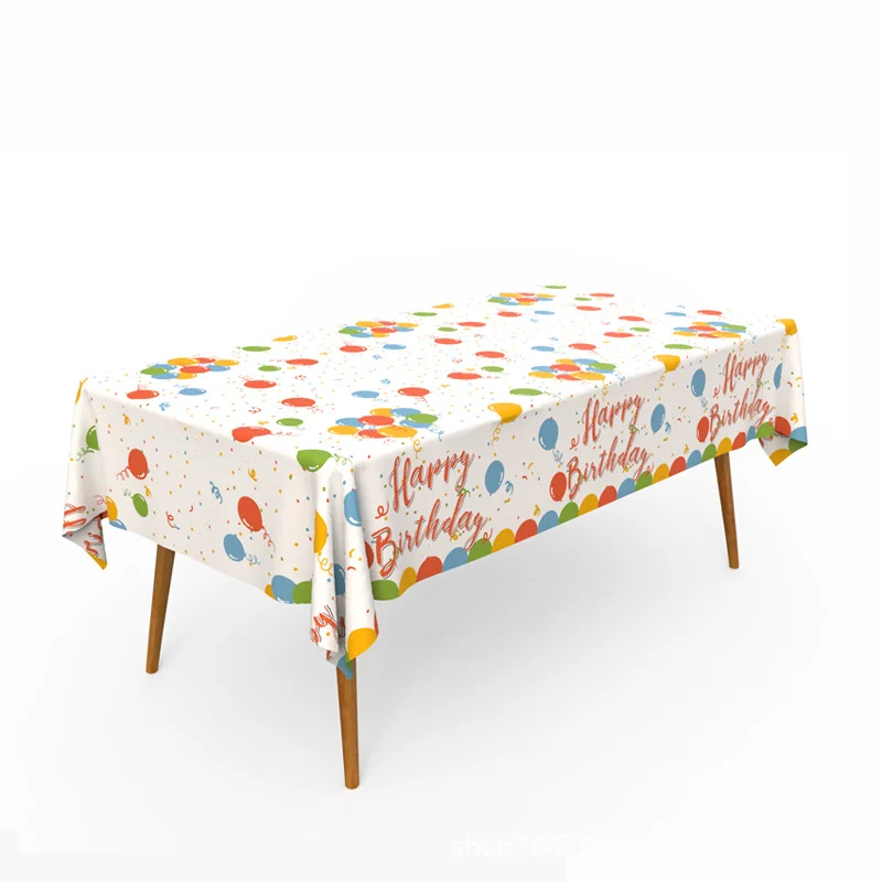 Disposable Birthday Tablecloth China Supplier Wholesale Custom Party Plastic Table Cover
