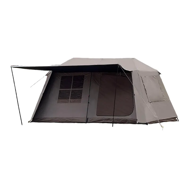 China Wholesale 1-8 Person Automatic Cabin Tent with Black Coating