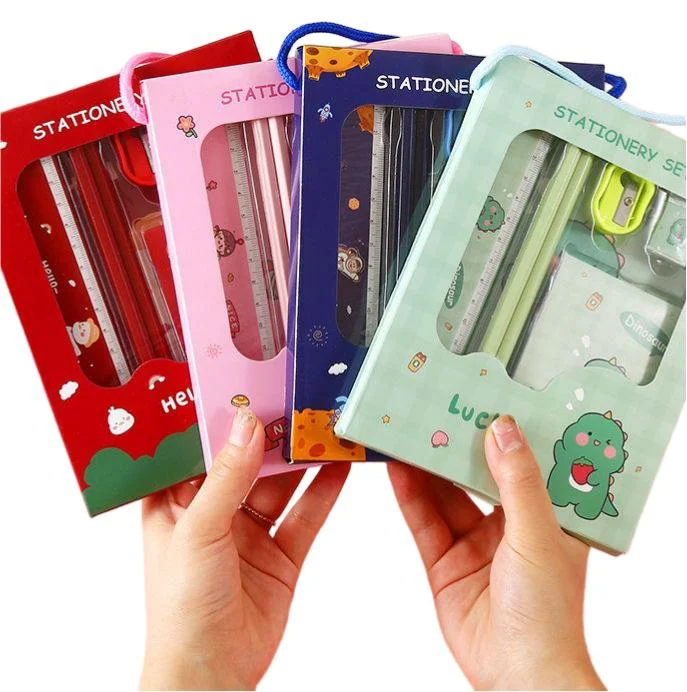 Kawaii Cartoon 6 Pieces Stationery Set China Wholesale Custom Manufacturer