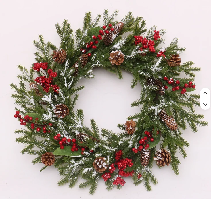 Wholesale Custom Christmas Wreath for Door Decoration from China Supplier