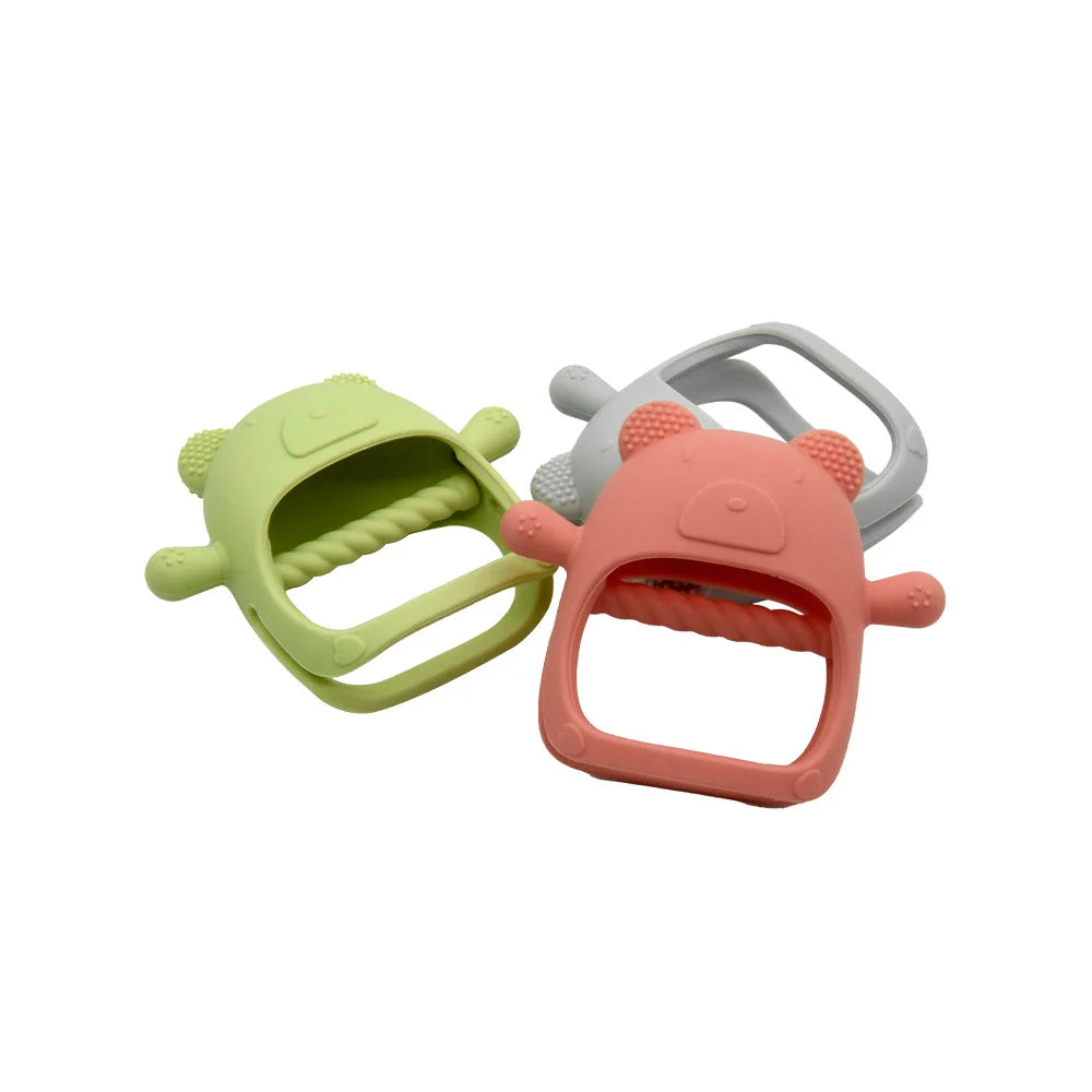 China Manufacturer Wholesale OEM Bear Shape Food Grade Silicone Baby Teether Exporter