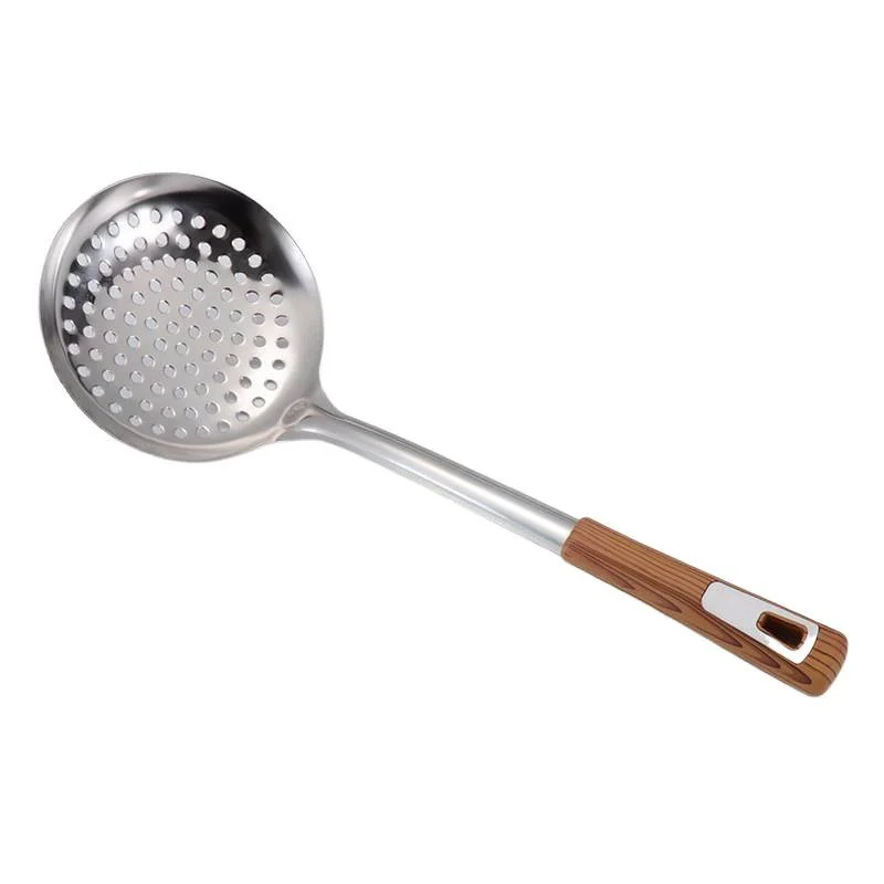 China 316 Stainless Steel Skimmer, 12"-18", Non-Slip Wood Handle