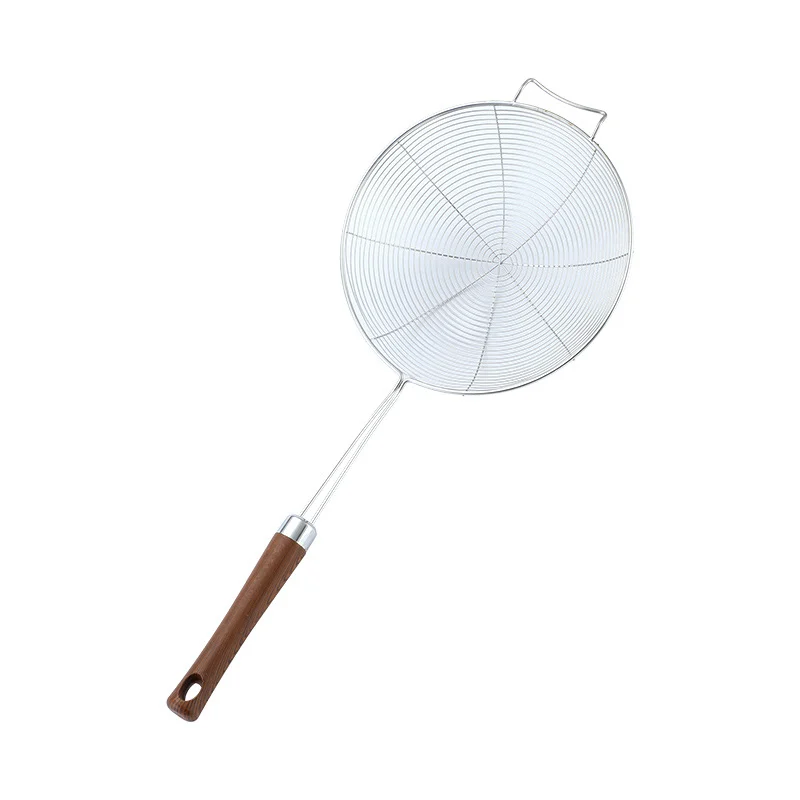China 304 Stainless Steel Wire Skimmer, Wood Handle, 14"-20" for Hot Pot