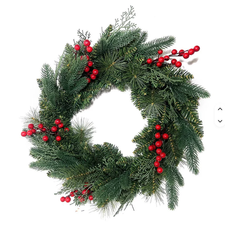 Wholesale Custom Modern Christmas Wreath with Artificial Flower from China Supplier