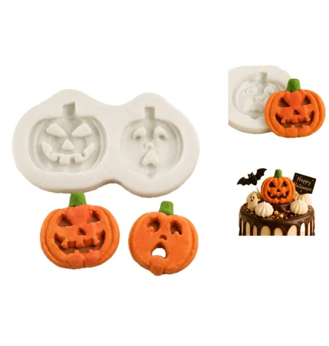 China Manufacturer Wholesale Halloween Food Grade Silicone Fondant Mold For DIY Chocolate Cake Decor Custom OEM