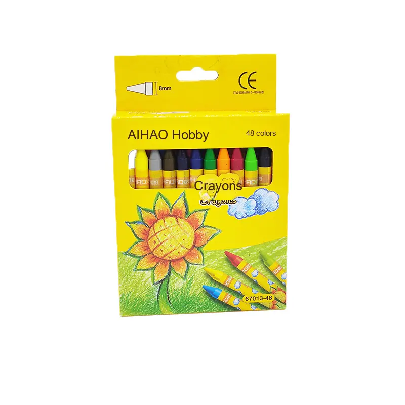 Children's Multicolor Wax Crayons for Hobby, China Wholesale Supplier with OEM Support
