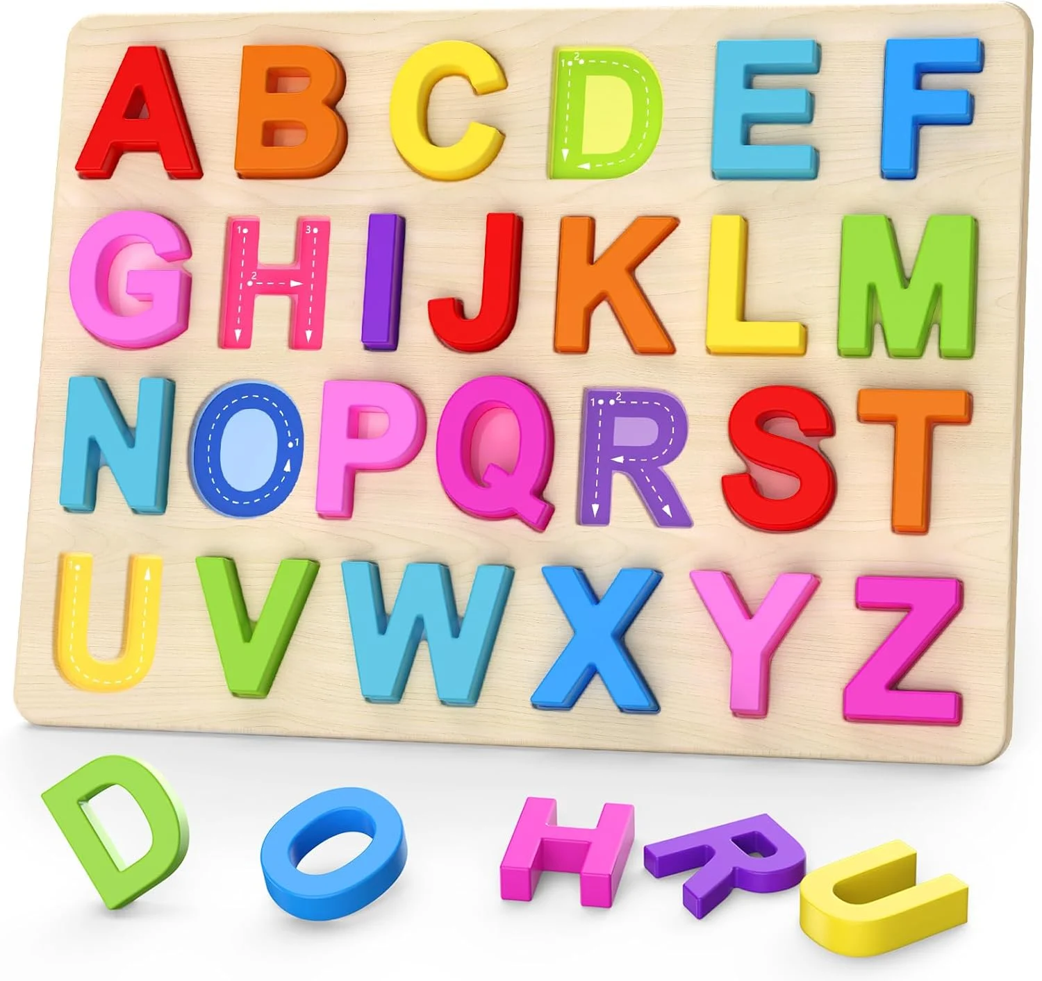 hina Wooden Alphabet Pegged Puzzle Supplier, Custom Preschool ABC Learning Toy