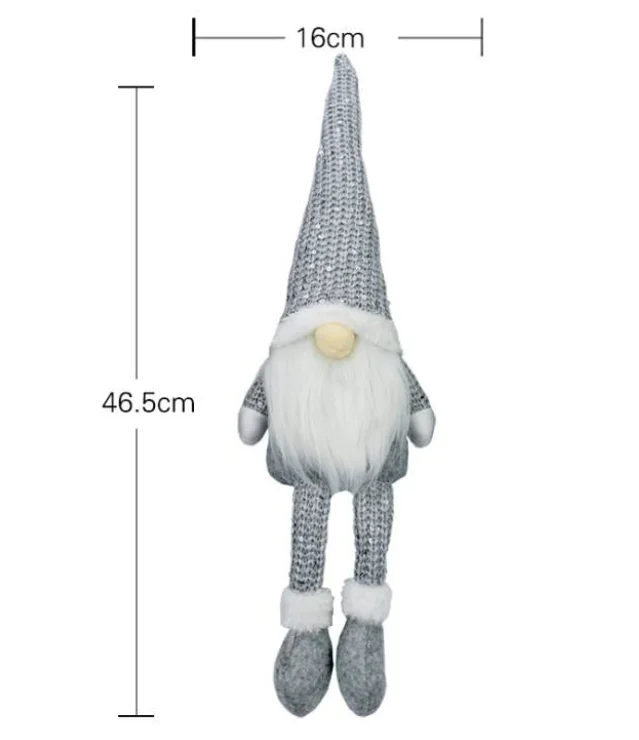 Adorable Faceless Plush Dwarf Christmas Ornaments, China Wholesale Supplier with OEM Service