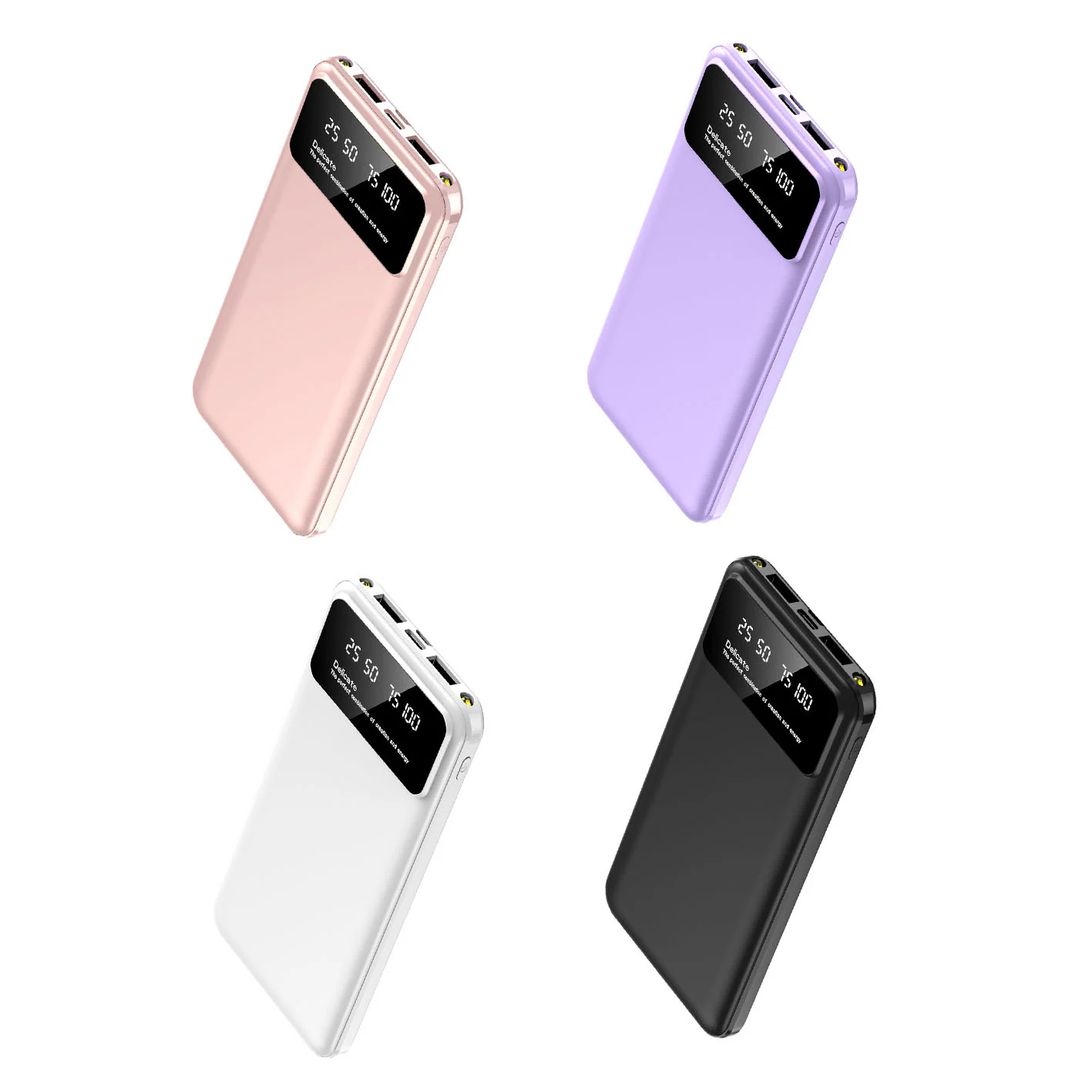 China Wholesale 10000mAh 22.5W Ultra Slim Power Bank with LED Display