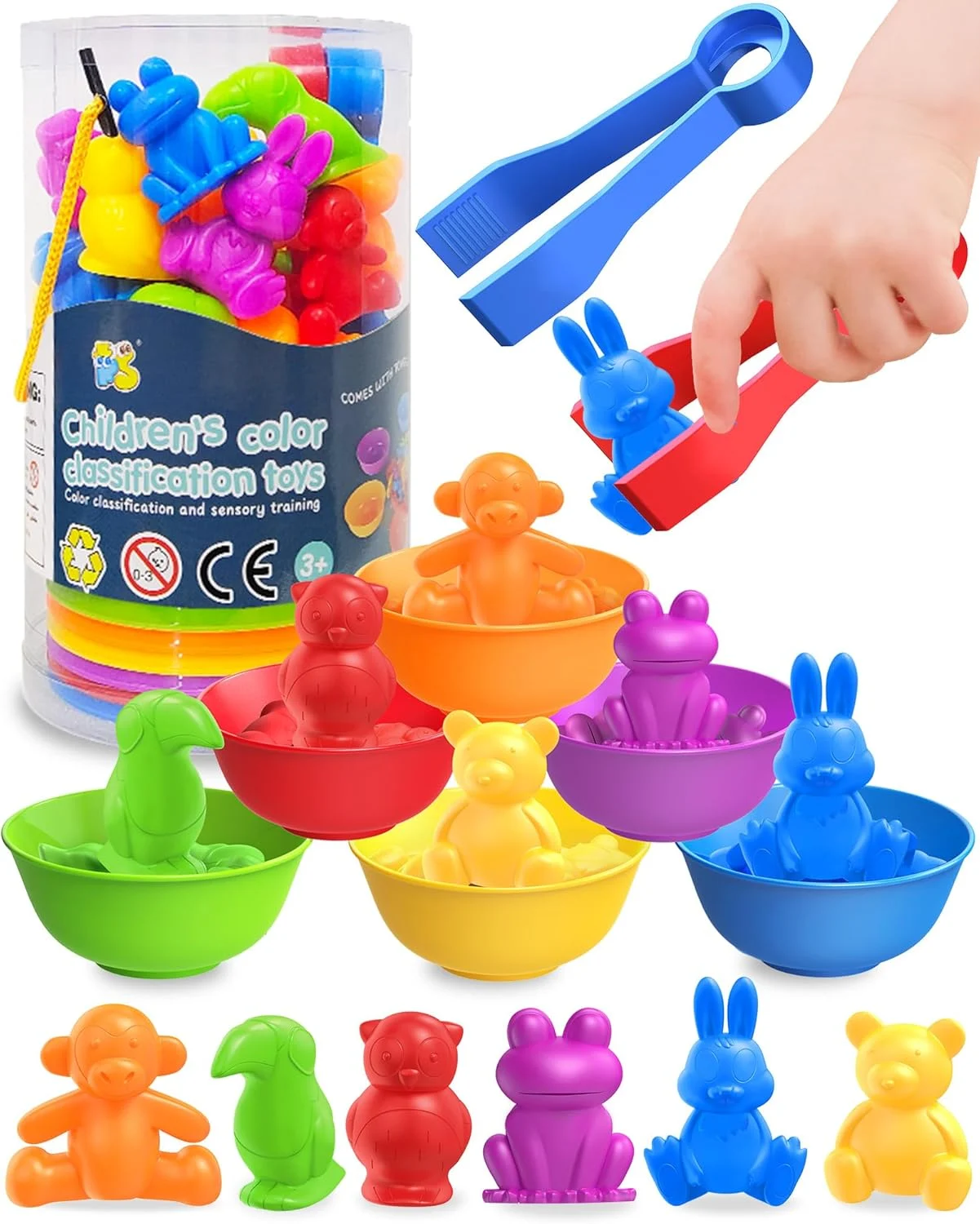 China Counting Animals Montessori Toy Supplier, Custom Preschool Sorting Toy Learning Activity