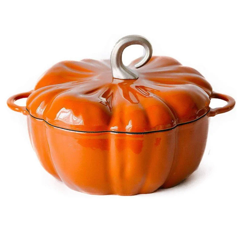 China Supplier Pumpkin Shaped Enameled Cast Iron Dutch Oven