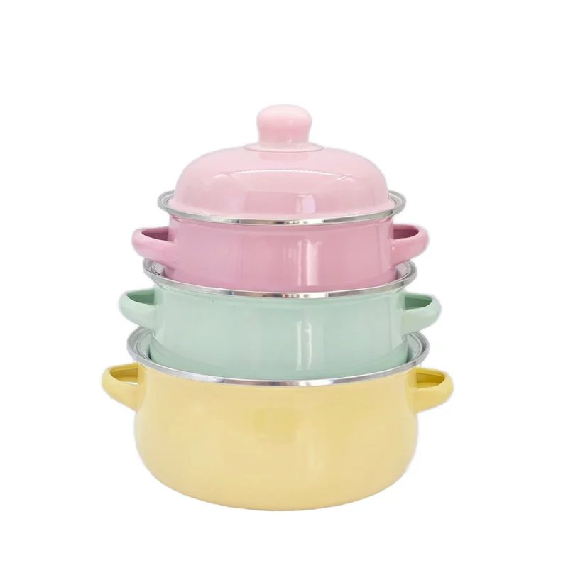 China Supplier Pastel Enamel Dutch Oven, Wholesale OEM Custom for Factory Raw Material Cooking