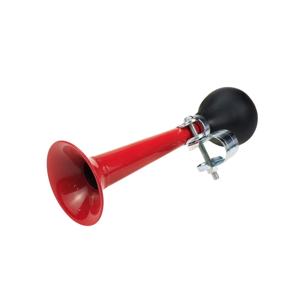 China Supplier Red Straight Metal Squeeze Bicycle Horn Wholesale OEM Custom