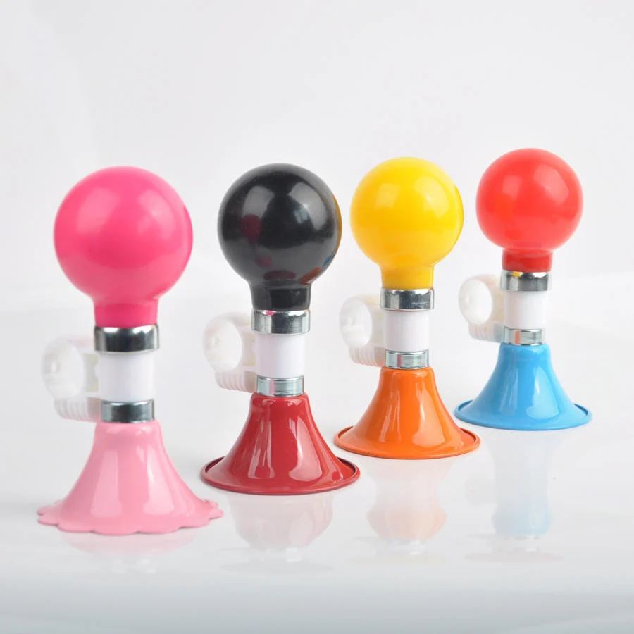 China Supplier Scalloped Colorful Metal Squeeze Bicycle Horn Wholesale OEM Custom