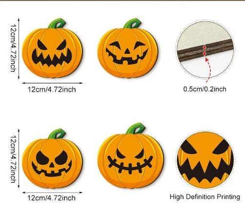 China Manufacturer Wholesale Halloween Pumpkin Coaster Custom OEM Heat Resistant Table Decor Mat