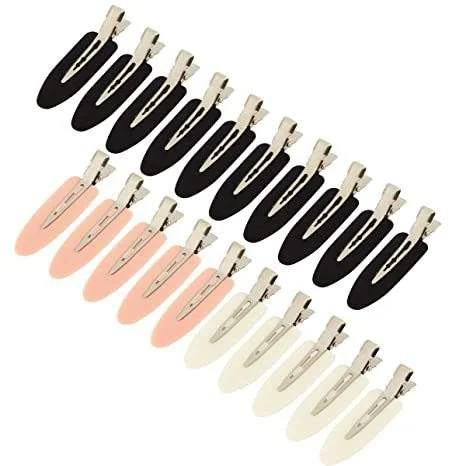 China Wholesale Solid Color Seamless Metal No Bend Hair Barrettes Supplier