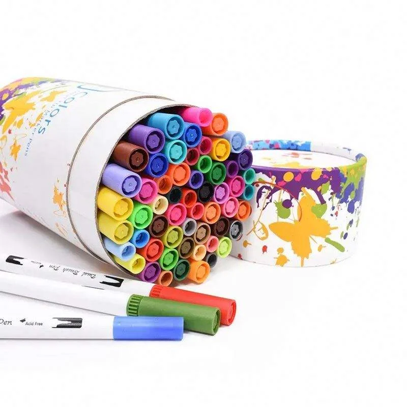 Custom 60 Colours Dual Tip Markers, China Wholesale Supplier with OEM & Custom Support