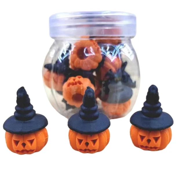 Halloween Pumpkin Eraser Wholesale, Creative Student Gift Stationery Supplier from China