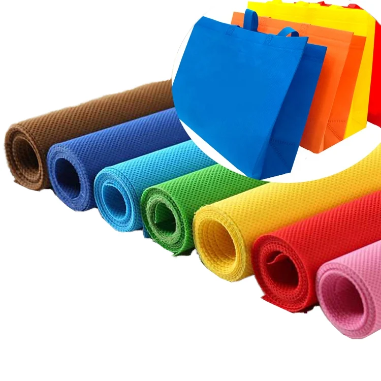 China Wholesale 80GSM Spunbond 100% PP Nonwoven Fabric For Shopping Tote Bags Supplier