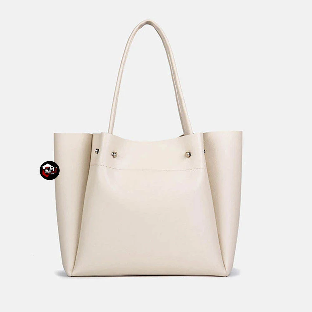 Pakistan Premium Genuine Leather Women Large Tote Handbag Daily Shopping Work Shoulder Bag Supplier
