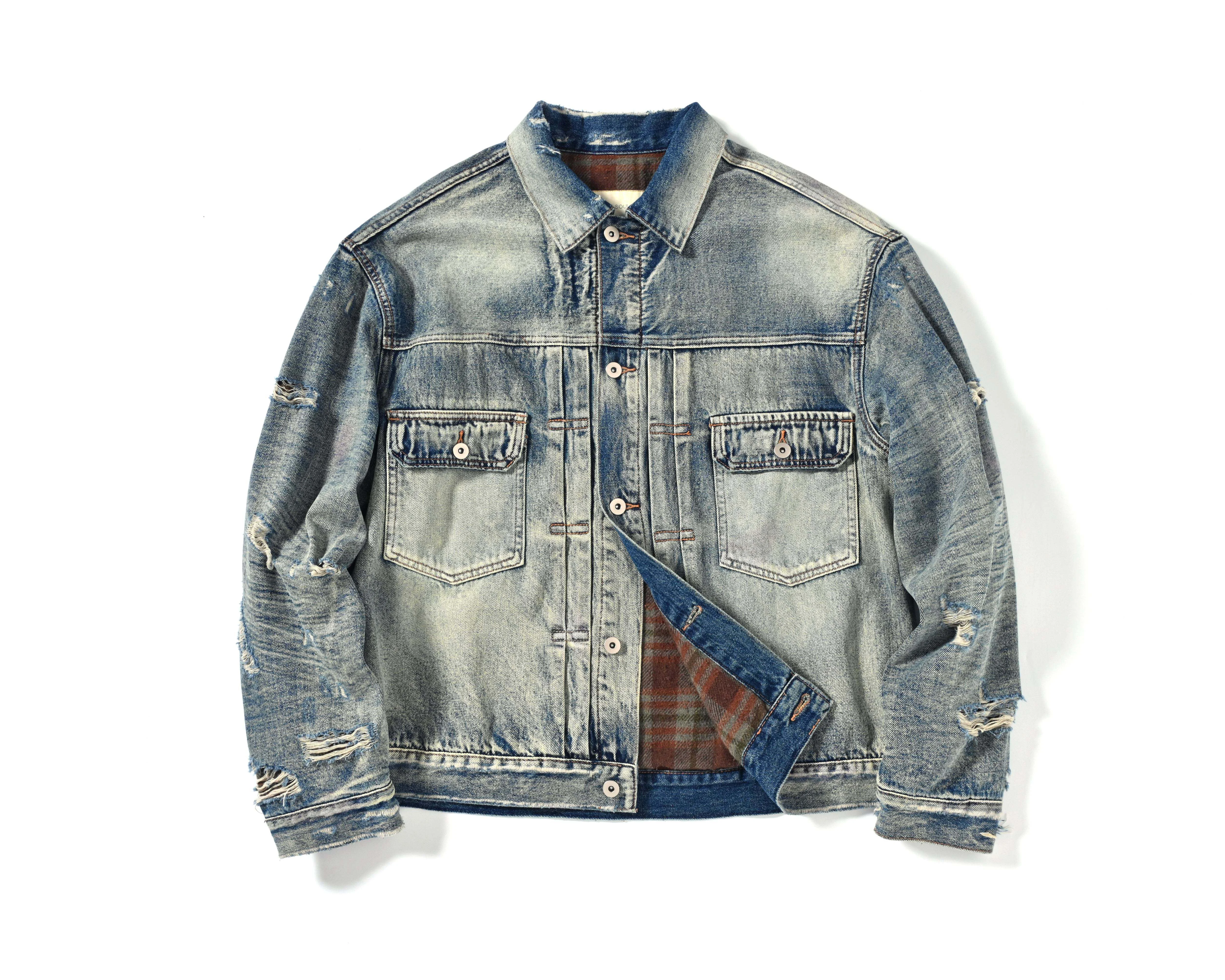 China Manufacturer Supplies Japanese Style Unisex Finished Casual Denim Jacket Wholesale OEM Custom
