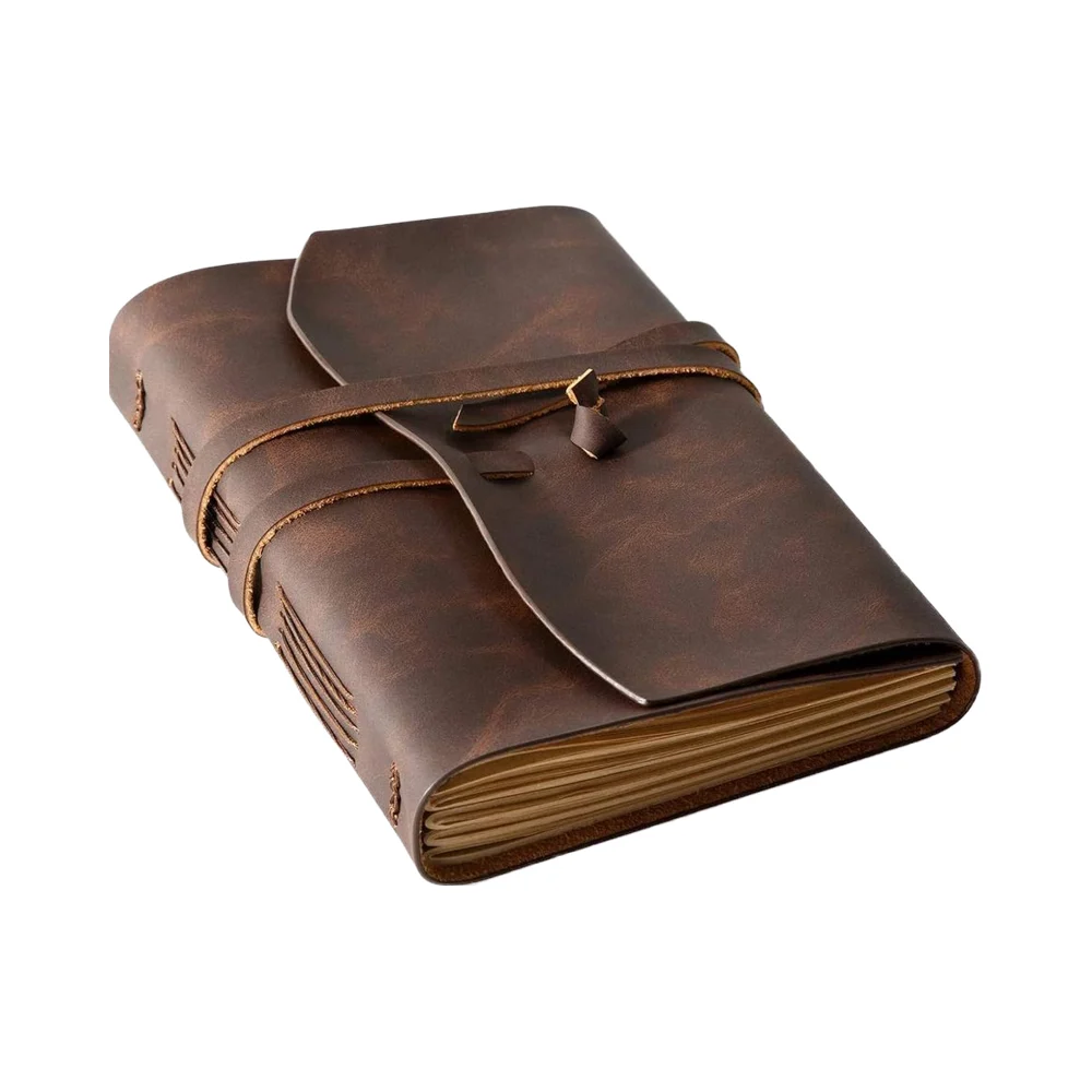 China Manufacturer Wholesale Custom A5 Genuine Leather Journal Notebook OEM Exporter