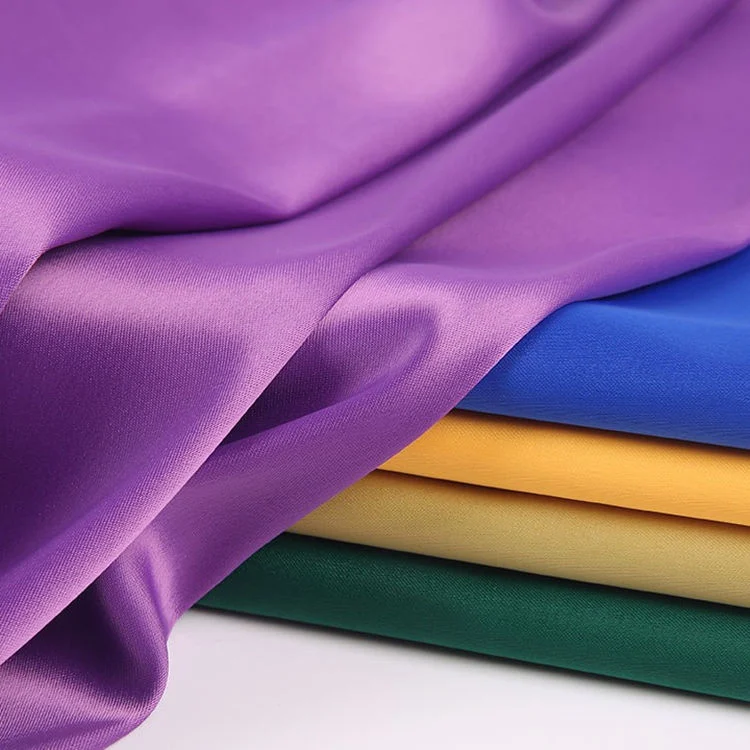China Wholesale 96Poly 4Spandex Stretch Satin Lining Fabric Oeko-Tex Certified Supplier