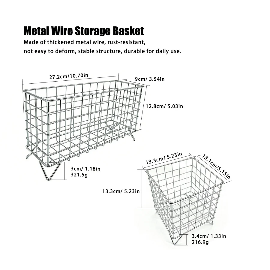 Silver Metal Wire Mesh Storage Baskets, China Supplier Wholesale & Custom OEM