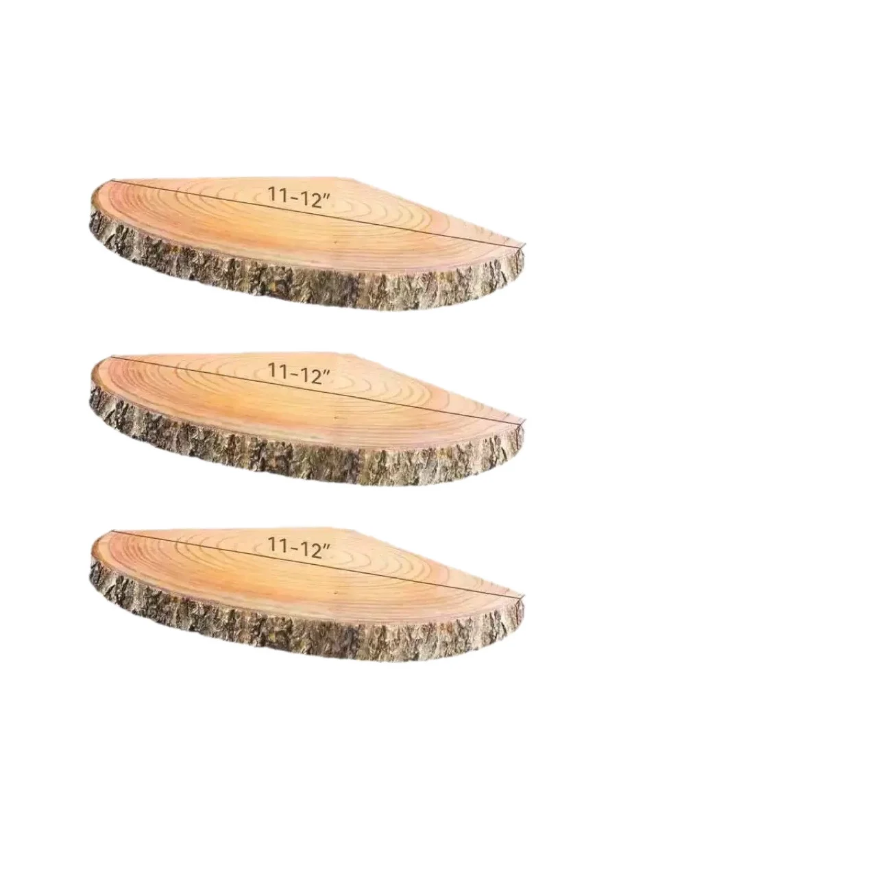 3-Tier Paulownia Wood Wall Mount Corner Floating Shelves, China Supplier Wholesale & Custom OEM