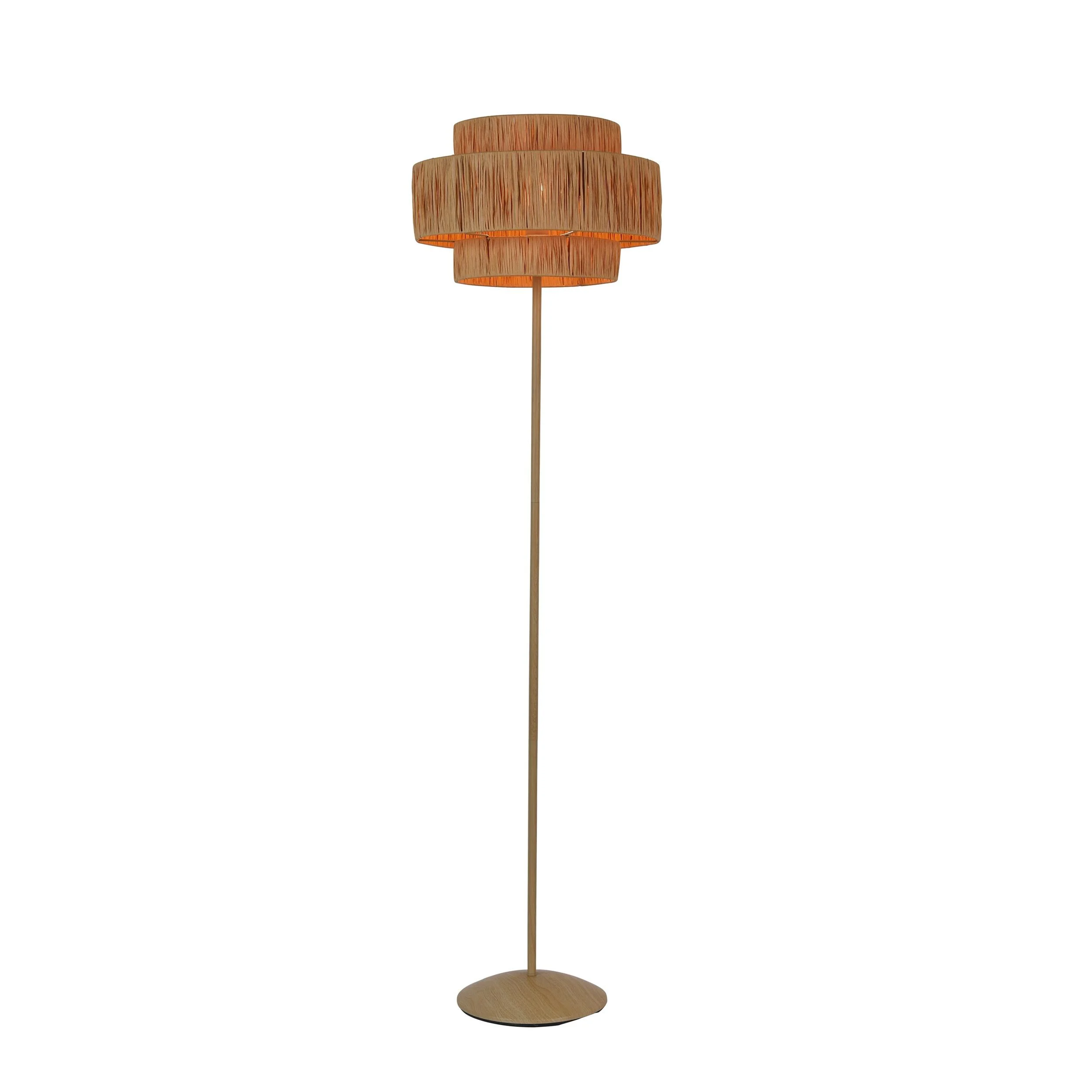 Rattan Design Adjustable Sofa Floor Lamp, China Wholesale Supplier with Custom OEM Service