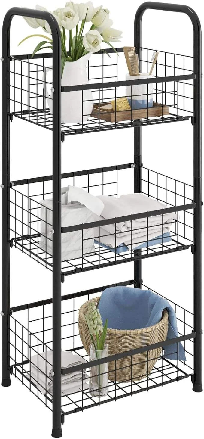 3-Tier Metal Wire Storage Shelving, China Wholesale Supplier Offering OEM and Custom Service
