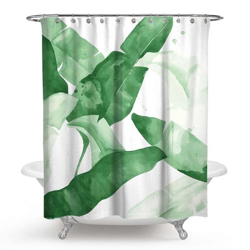 China Manufacturer Offers Wholesale Custom Printed Long Farmhouse Bathroom Shower Curtain