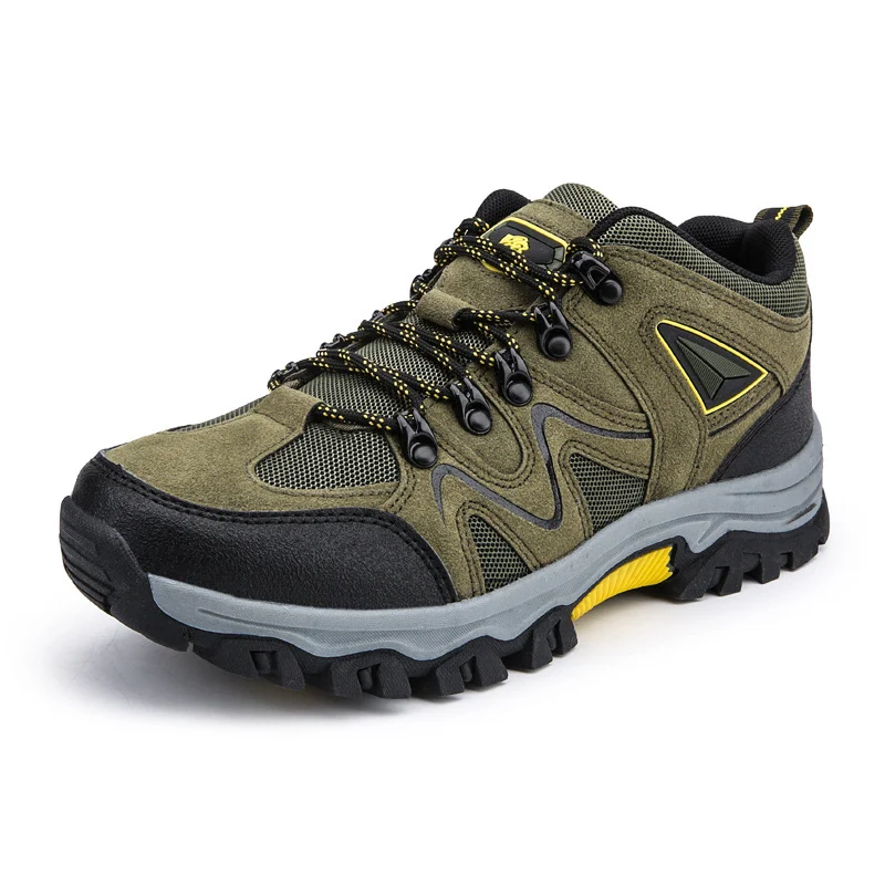China Supplier Offers Wholesale Men's Waterproof Anti-slip Outdoor Hiking Shoes with OEM Custom Support